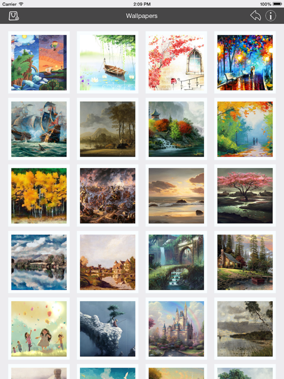 Screenshot #4 pour Fonds d'écran Collection Peinture Édition