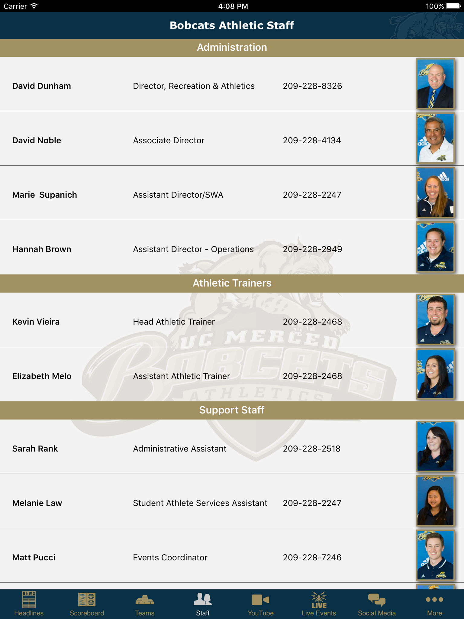 University of California, Merced Athletics screenshot 10