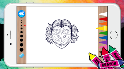 How to cancel & delete Adult Coloring Pages with Skull Patterns Free from iphone & ipad 3