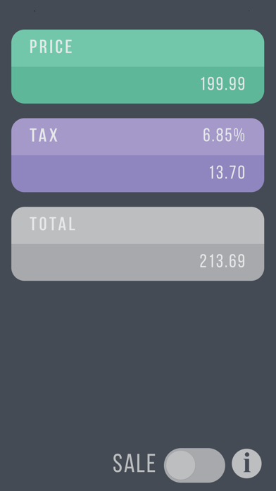 Screenshot #1 pour A Sales Tax Calculator