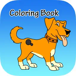 Coloring Book The Dog For kids of all ages app icon