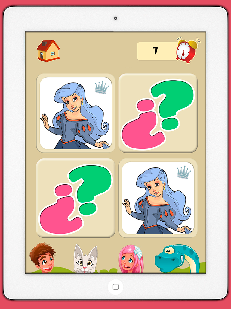 Memory game princesses: learning game of brian training for girls and boys screenshot 6