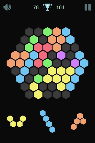 10/10 Hexagon Blocks Matrix Square World! screenshot 2