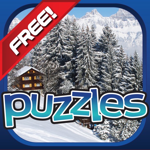 Winter Wonderland Puzzles - Snow, Penguins, Ice Castles and Moutains Icon