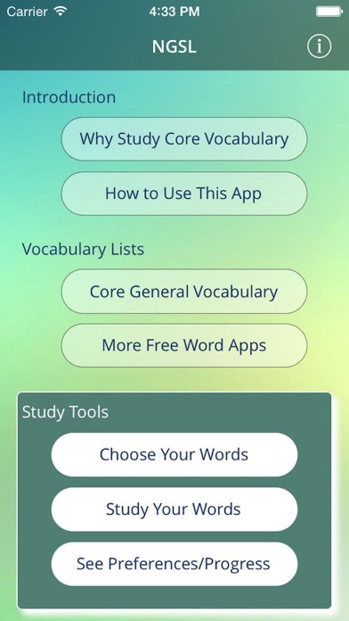 NGSL Builder Multilingual iPhone screenshot 2 - Education app