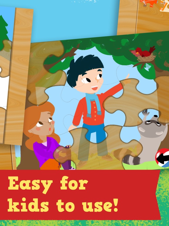 Kids Season Puzzles: Animated Spring, Summer, Fall and Winter Wooden Jigsaw Puzzle Games for Toddler and Preschool Boys and Girls iPad screenshot