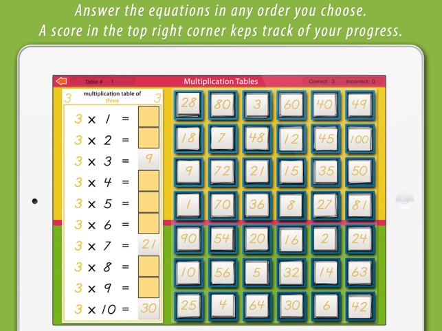 Multiplication Tables LITE - A Montessori Approach to Math(圖2)-速報App