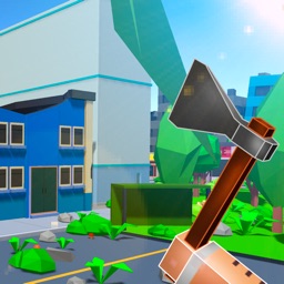 Pixel City Survival Simulator 3D