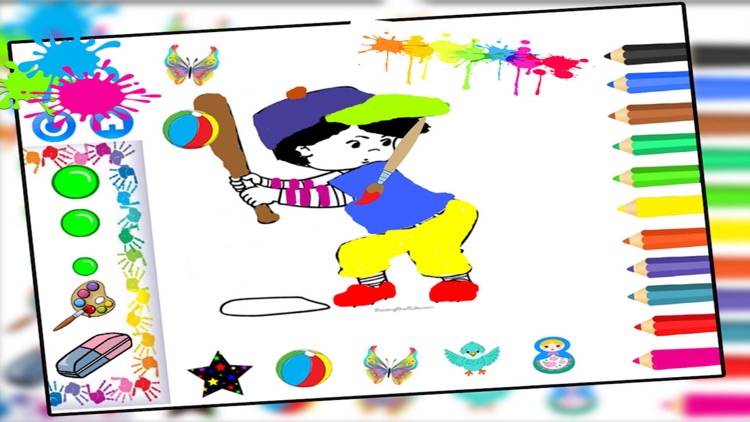 Toddlers Coloring Pages - Free Fun drawing pad