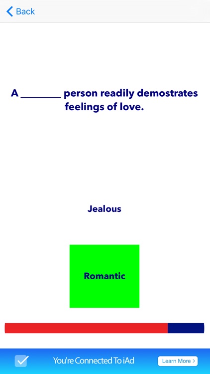 English Chinese Adjectives Grammar Quiz iPhone screenshot-3
