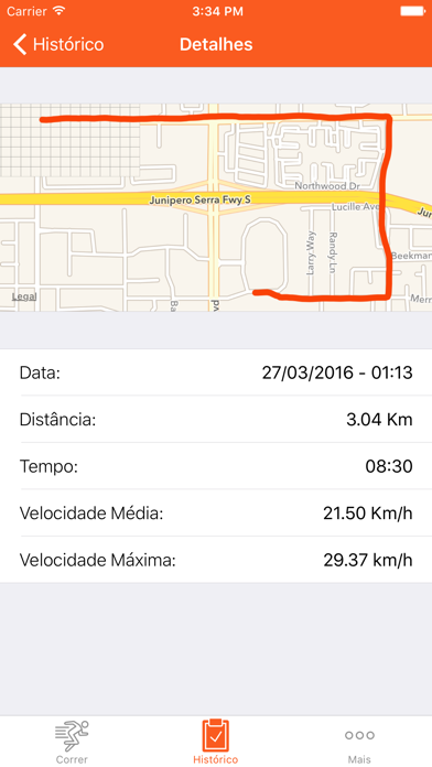 Screenshot #2 pour RunRoute - Registre seus exercícios