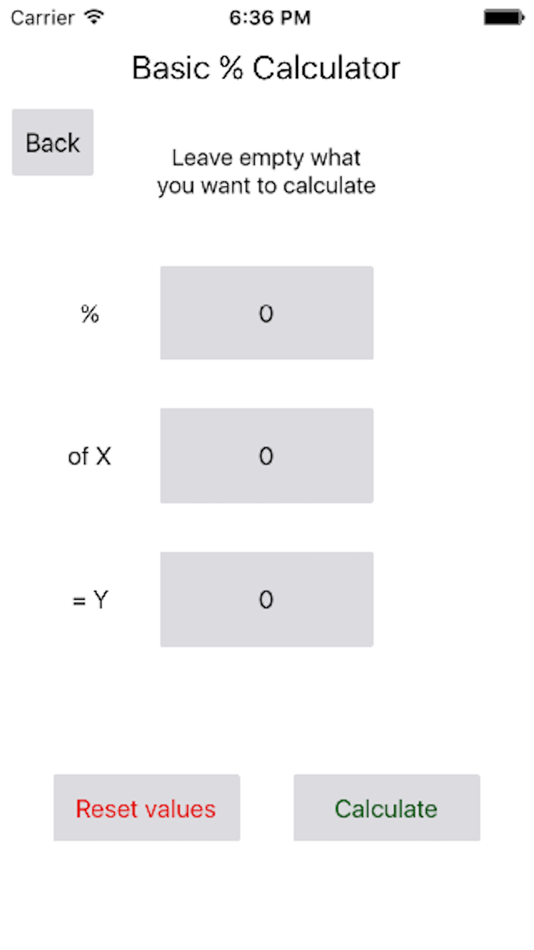 #2. Basic Percent Calculator (iOS) 由: Gergely Nagy