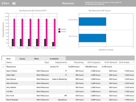 Office 365 Project Portfolio Dashboard screenshot 3