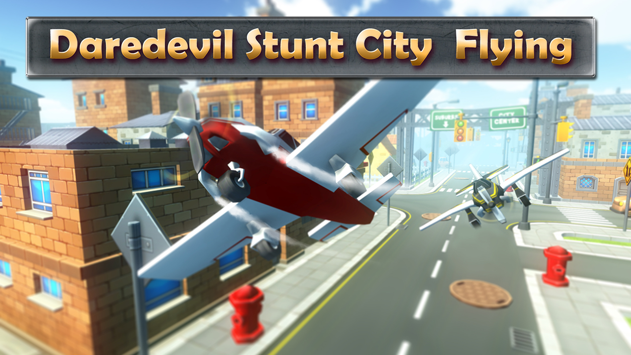Daredevil City Stunt Flying-flight simulator