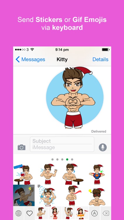 Sexy Keyemoji Free - Dirty Stickers and Gif Emojis Keyboard Christmas & New Year Version