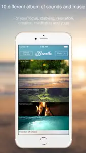 Breathe Get Energy & Depression Help By Calming Music, Sounds mixer screenshot #3 for iPhone