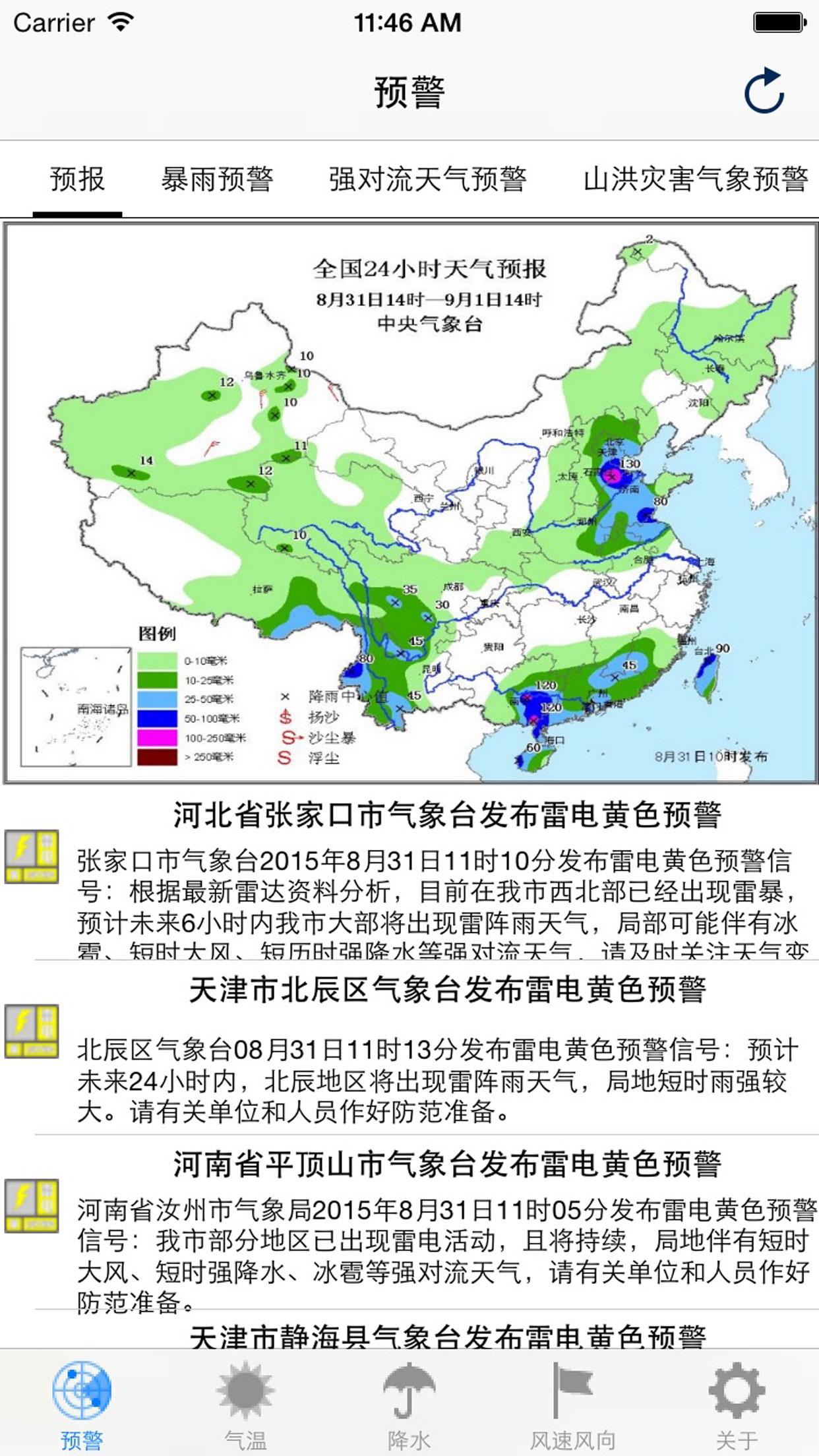 China Real-Time Weather