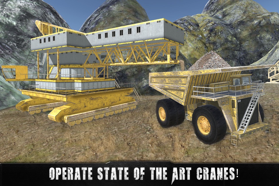 Diamond Mine excavator 3D : Construction Quarry Haul Truck Driver screenshot 2