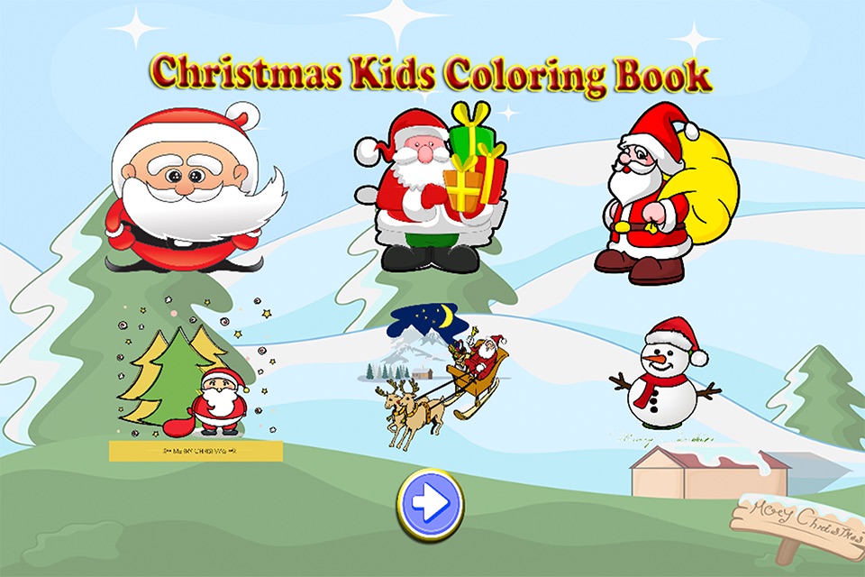 Christmas Kids Coloring Book Crayon free screenshot 3