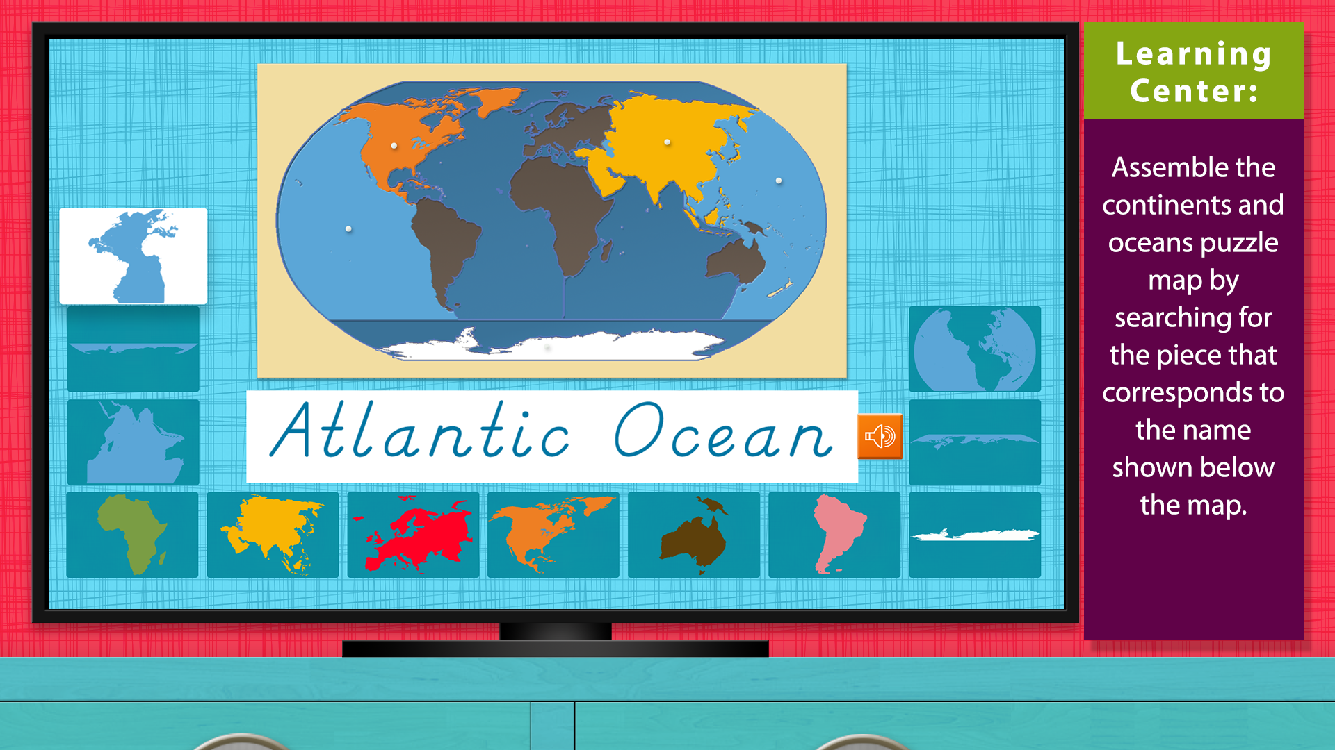World Continents and Oceans - Geography by Mobile Montessori screenshot 4