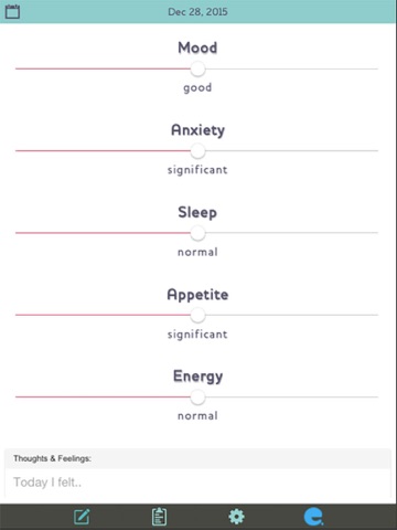 Screenshot #5 pour Moods Tracker