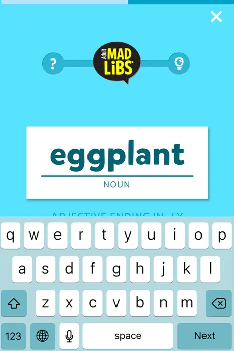 Adult Mad Libs