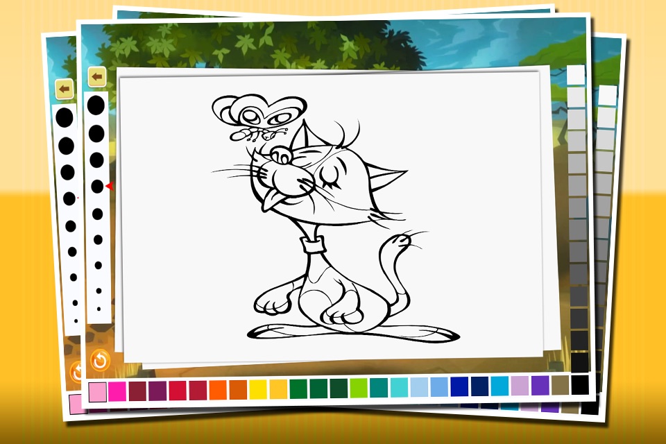 Coloring Pages Cute Cat Kitty Kitten Coloring Book - Educational color Learning Games For Kids & Toddler screenshot 3