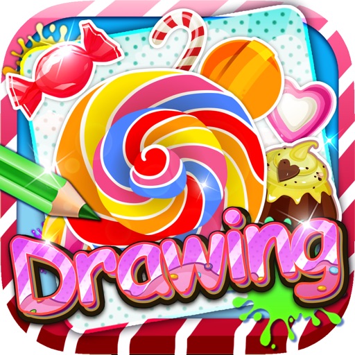 Drawing Desk Candy Crush : Draw and Paint  Coloring Books Edition Free icon