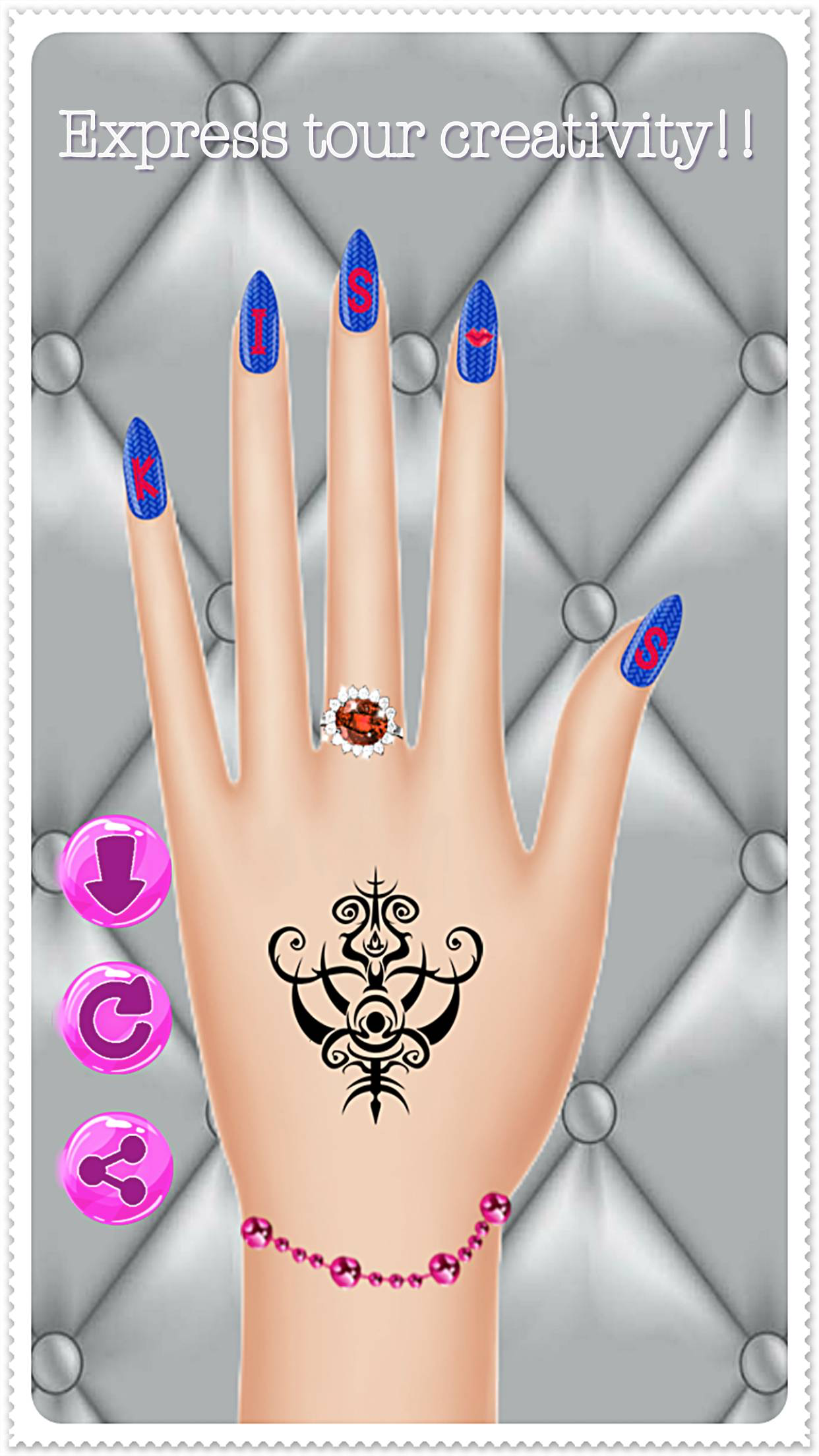 Nail Salon Spa - dress up and makeover games play free tattoo & makeup girls screenshot 4