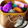 Shopping Game Kids Supermarket  help mom with the shopping list and to pay the cashier icon