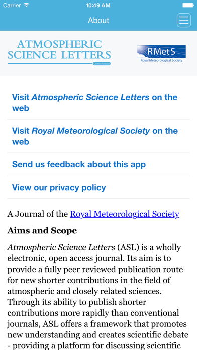 How to cancel & delete Atmospheric Science Letters from iphone & ipad 4