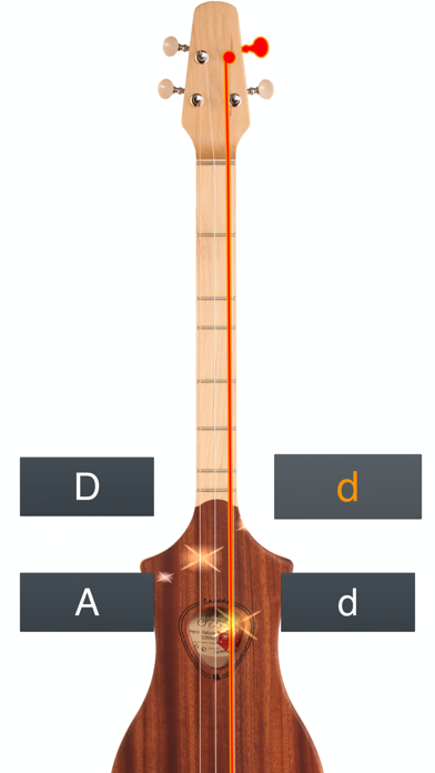 Dulcimer Tuner Simple Mixolydian Screenshot