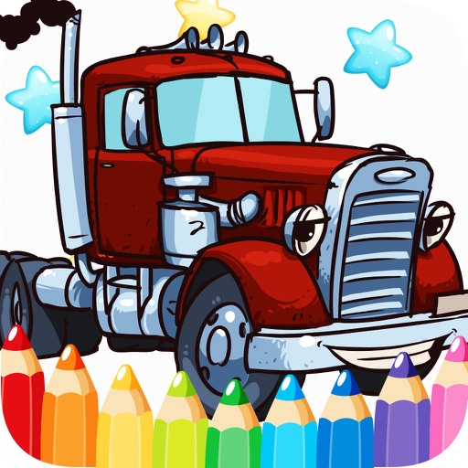 Car Fire Truck Free Printable Coloring Pages For Kids 2 icon