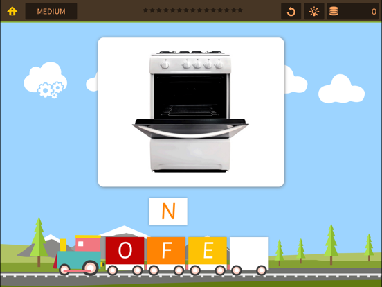 Wort Eisenbahn - Rechtschreibwettbewerb & Wörtersuch-Puzzle für Kinder iPad screenshot