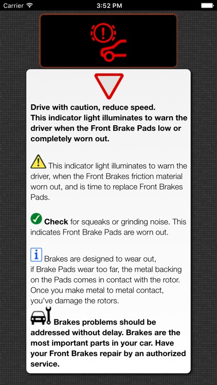 Bmw Warning Lights Chart