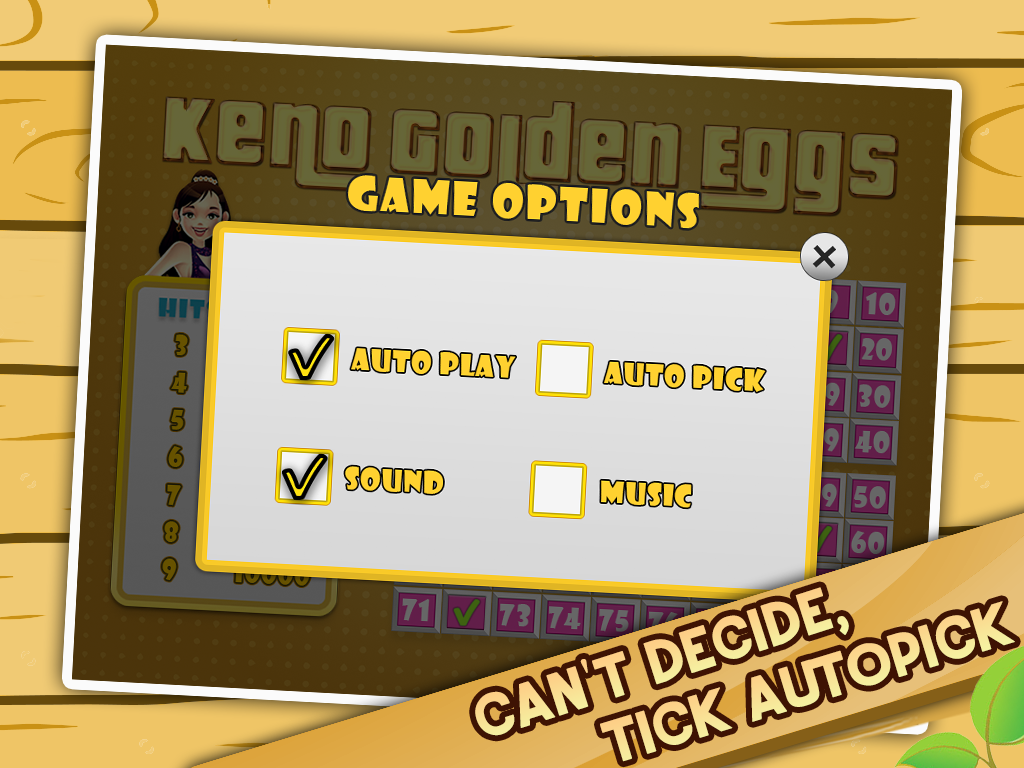 Classic Keno Golden Eggs - Bonus Multi-Card Play Free Edition