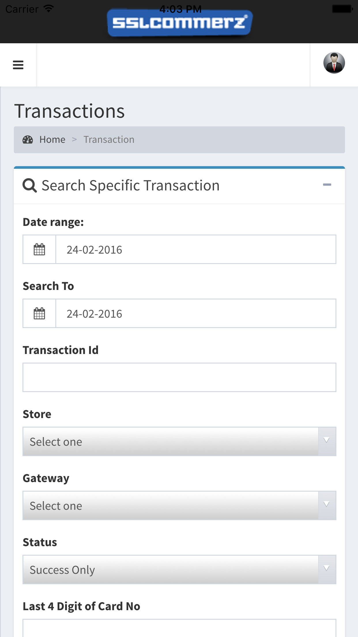 SSLCOMMERZ Merchant Panel