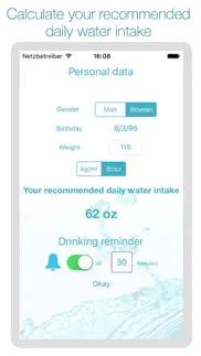 drink water reminder and intake tracker айфон картинки 2