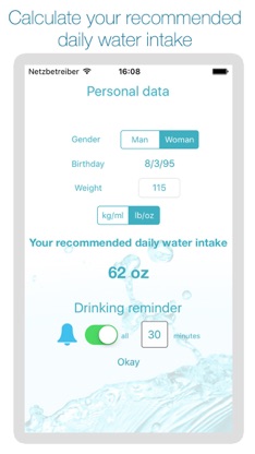 Drink Water Reminder and Intake Tracker screenshot 2
