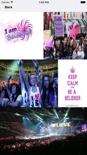 Photo Album App - Justin Bieber Edition iPhone Ekran Görüntüsü 2