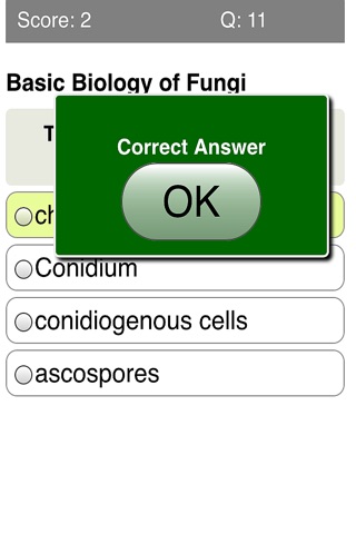 Medical Mycology Quiz screenshot 3