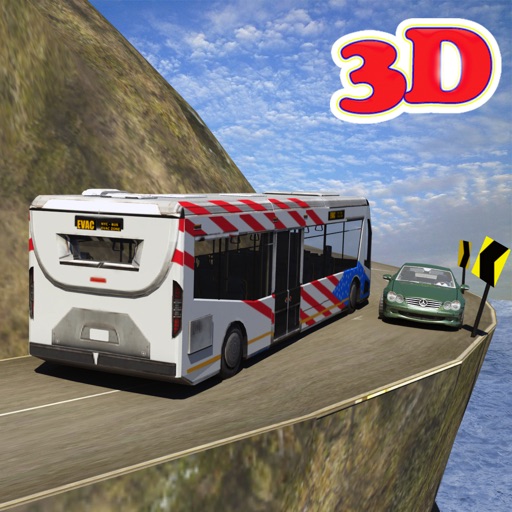 Tourister Bus driver 3D Parking: hill city Icon