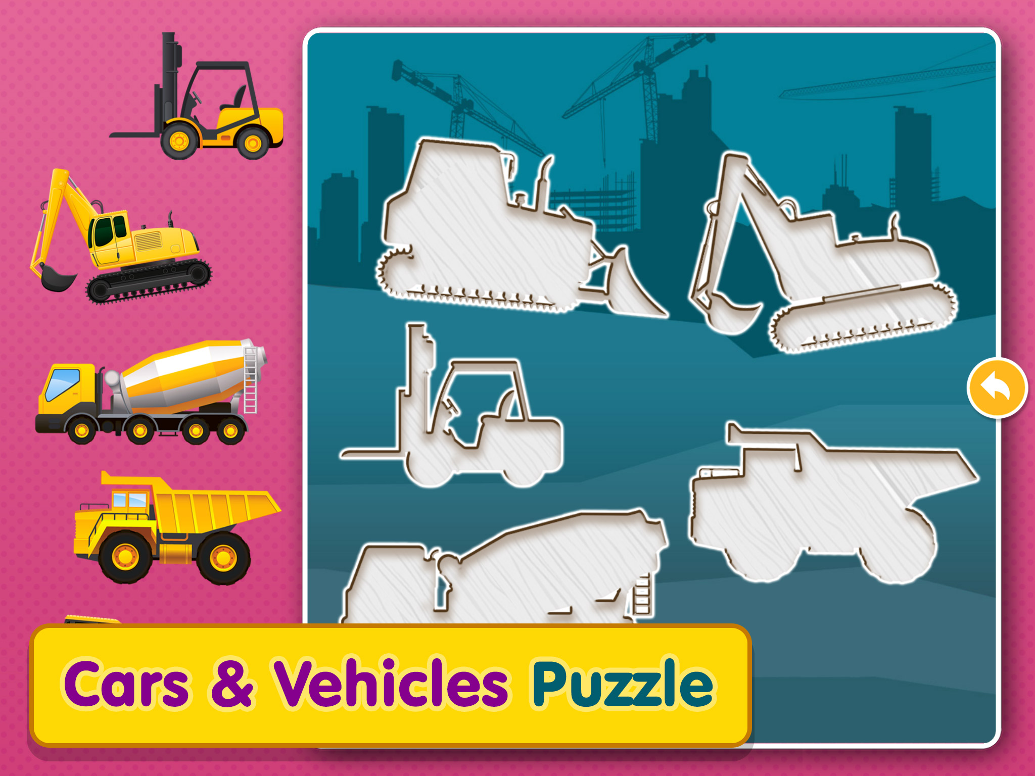 Cars & Vehicles Puzzle Game for toddlers HD - Children's Smart Educational Transport puzzles for kids 2+ screenshot 6