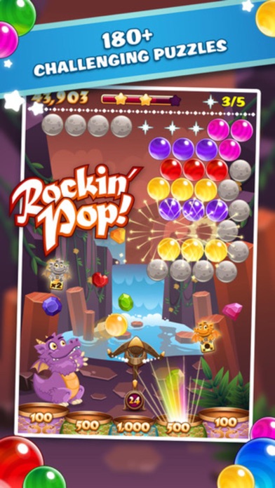 Screenshot #3 pour Bubble Pop Joy - match 3 rescue pet game mania