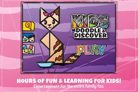 Kids Doodle & Discover: Cats 2, Cartoon Tangramのおすすめ画像1