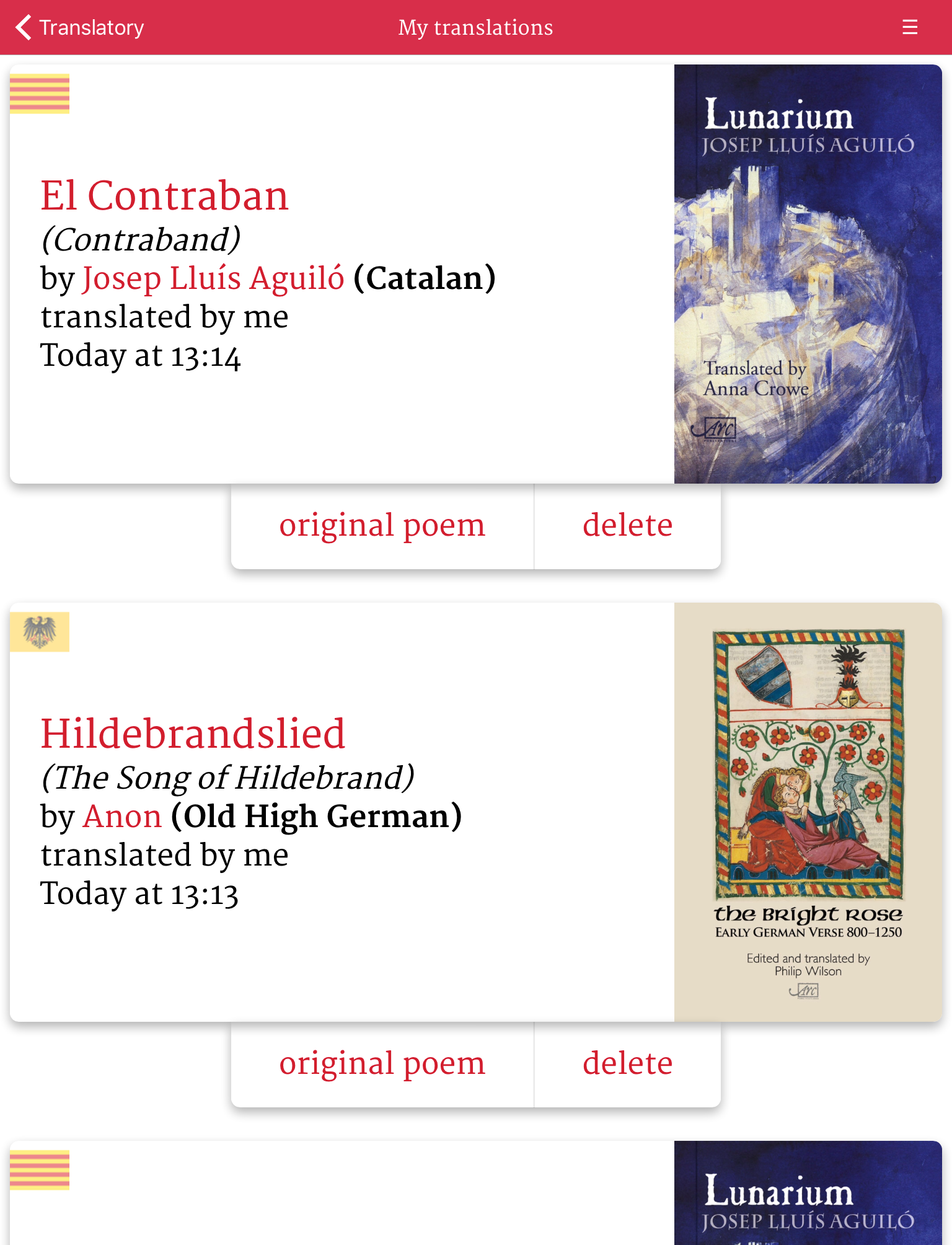 Translatory – translate poetry for fun! screenshot 9