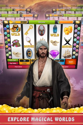 Sinbad's Golden Slot Machines: Legend of Seas Journey. Play Favorite Casino Tournaments screenshot 2