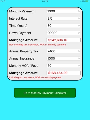 Screenshot #4 pour Mortgage Calculator with Affordability and Value
