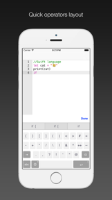 Code keyboard screenshot