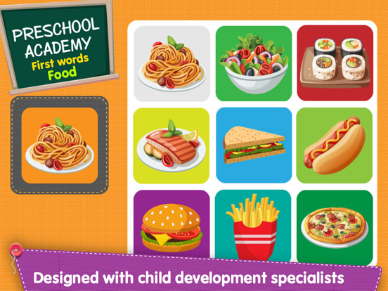 Screenshot #6 pour First Words Food - English : Preschool Academy educational game lesson for young children